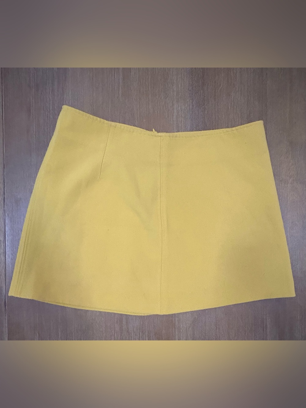 Zara Yellow Mini Skirt - Simple A-Line